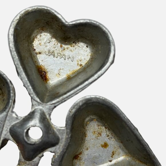 Vintage Rosette Cast Aluminum 3 Piece Pastry Mold Set 1950'S Japan - Picture 3 of 11